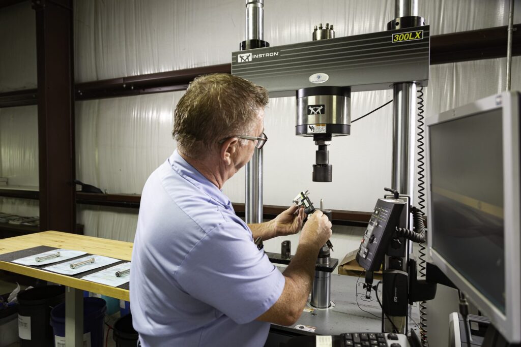Quality testing at STELVERA FORGE S.p.A.